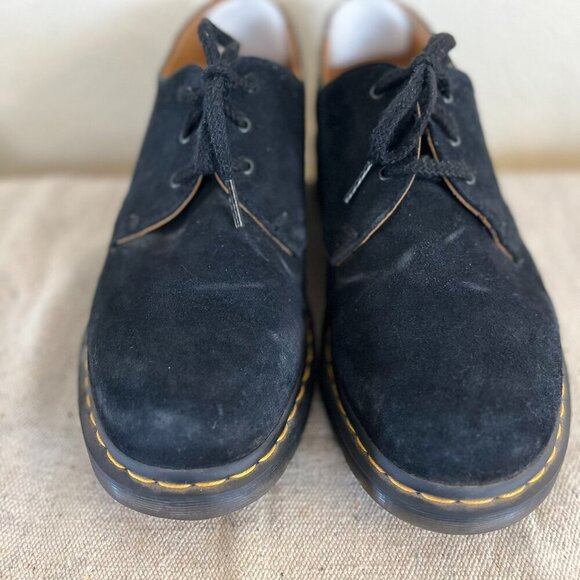 Dr Martens Unisex Black Raw Nubuck Suede 1461 Aw004 Oxfords Sz 12M 13W - Picture 2 of 13